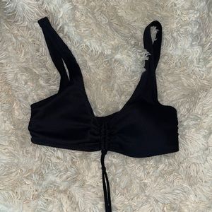 medium black bathing suit top